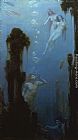 Charles Courtney Curran Canvas Paintings - A Deep Sea Fantasy